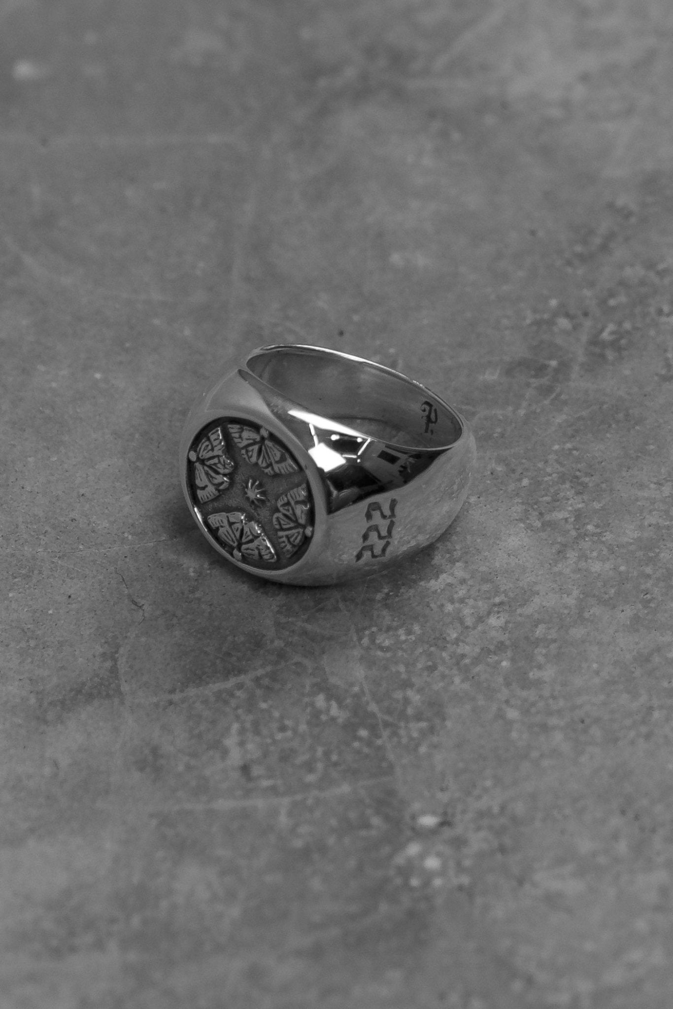 butterfly sterling silver ring